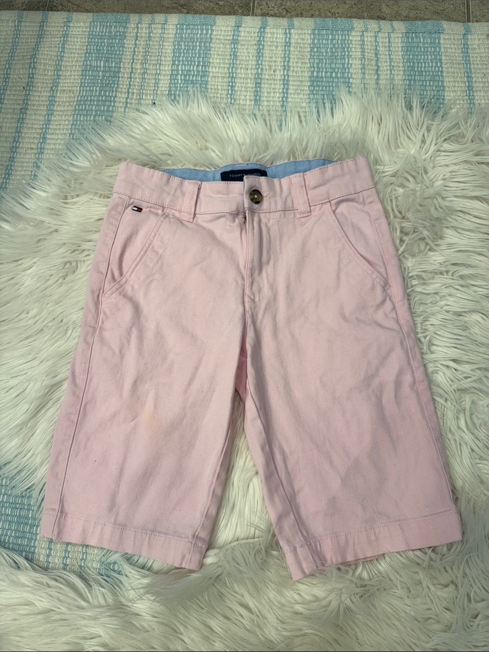 Boys Tommy Hilfiger pink shorts